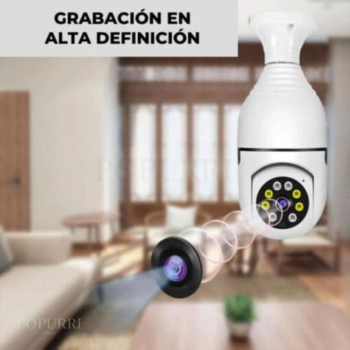 👁️Foco Cámara 360° Inteligente🔒