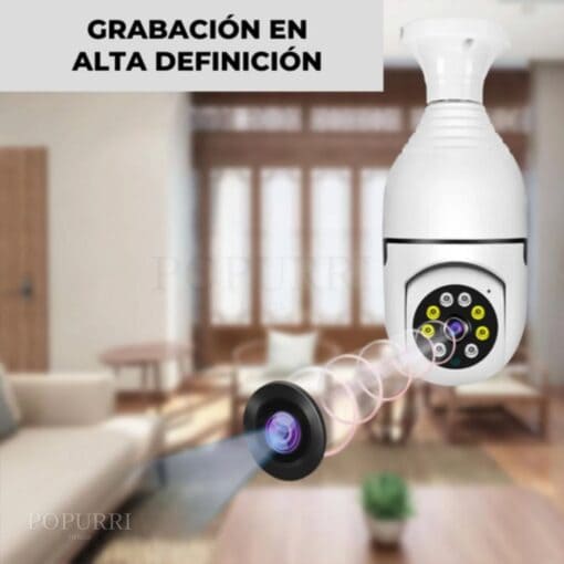 👁️Foco Cámara 360° Inteligente🔒